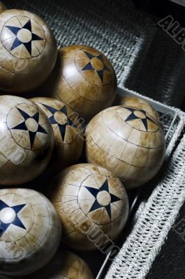 Wood balls