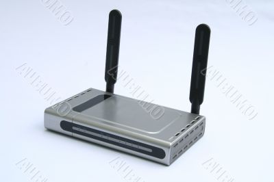 wireless modem &amp; router - front view