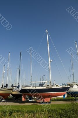 dock-yard in wintertime