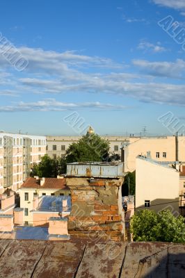 Petersburg`s roofs