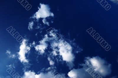 Blue sky and white clouds