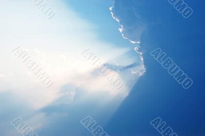 Blue sky and white clouds