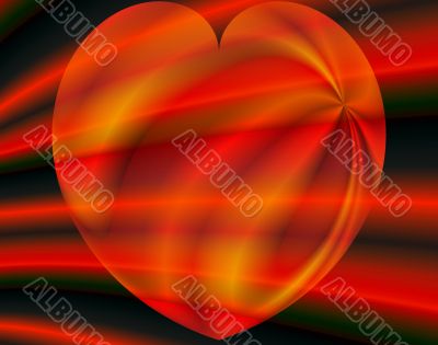Abstract with heart