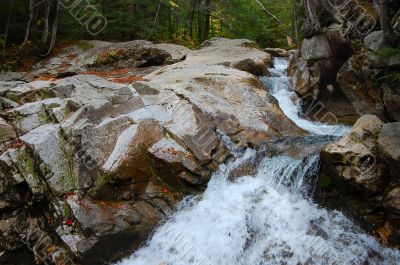 water over granite