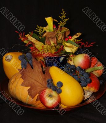 Autumn pumpkin composition Autumn pumpkin composition