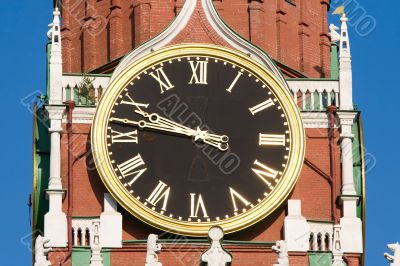 Clock on the Spasskaya tower