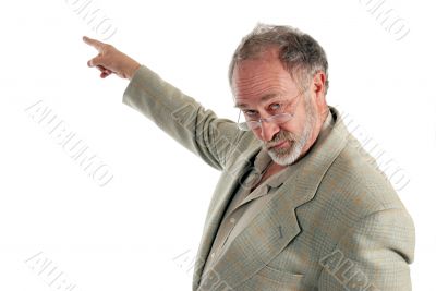 Professor pointing Professor pointing
