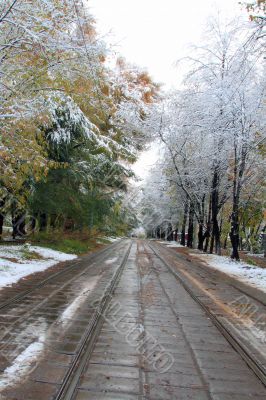 Tram path