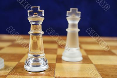 Chess Game - 2 Kings Blue Background