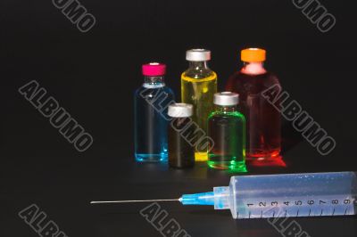 Medicine Vials and Syringe