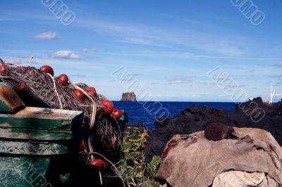 Fishing Net on the back of the island