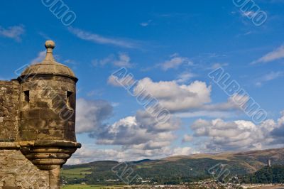 View of Stirling from the castle