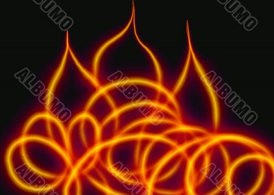 Abstraction fiery background