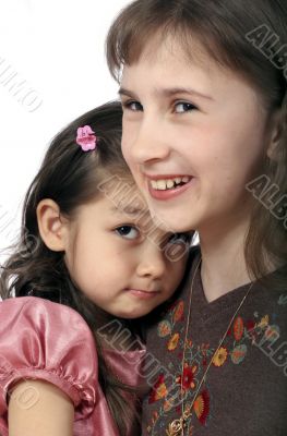 Two girls laughter and insult