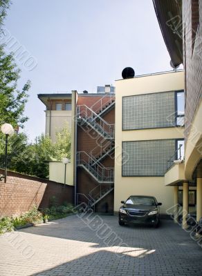internal courtyard of house