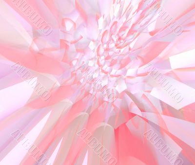 Soft pink floral abstract