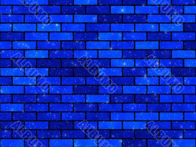 Blue brick texture