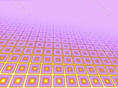 Abstraction background with glowing squares
