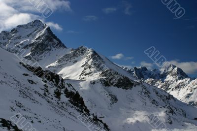 Bright blue peaks