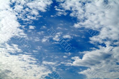 blue sky and clouds