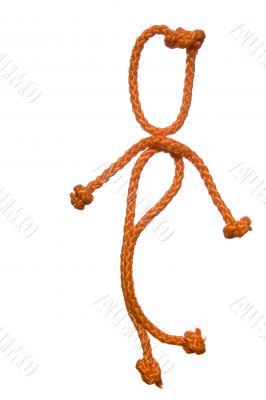 Miscellaneouses of the figure of the people from rope