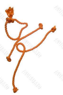 Miscellaneouses of the figure of the people from rope