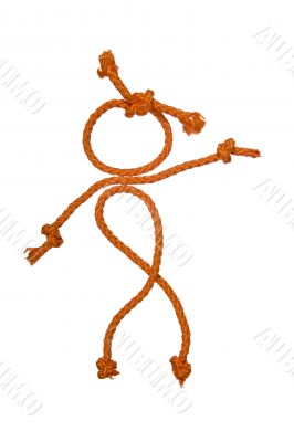 Miscellaneouses of the figure of the people from rope