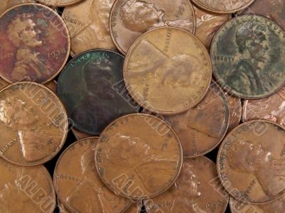 Vintage USA Wheat Pennies