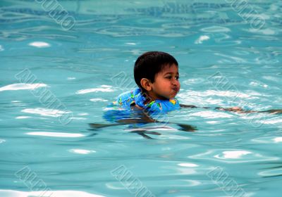 Boy Swimming