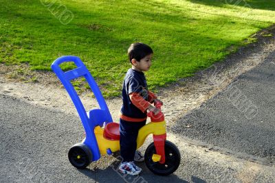 Kid with Tricycle