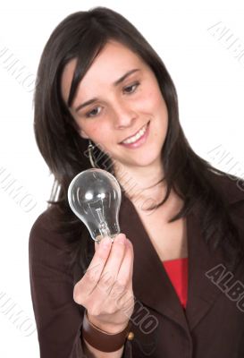 casual girl full of ideas