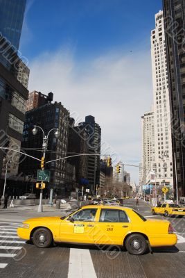 taxi, New York City, USA