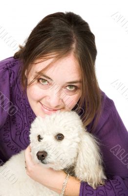 Casual Female Portrait with her dog