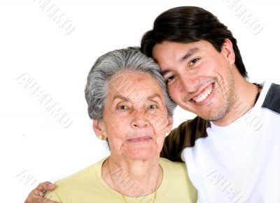 grandson and grandmother