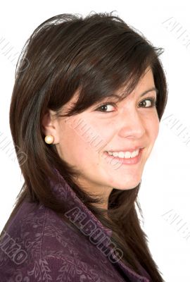 beautiful teenager smiling