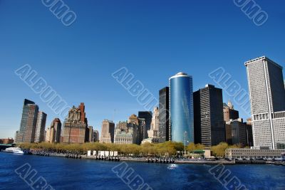 modern buildings, New York