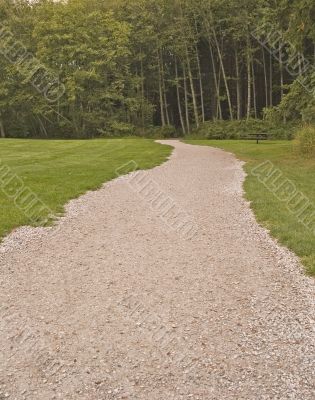 Gravel Path into Woods