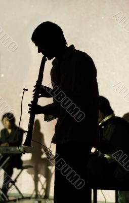 Musician with clarinet