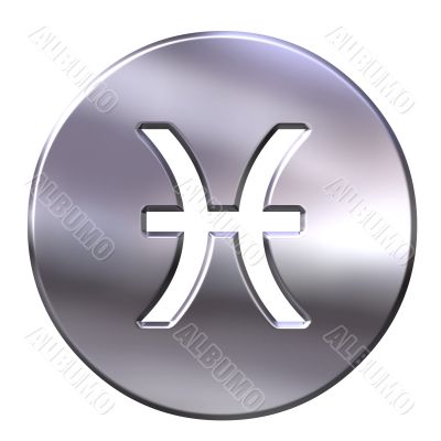 3D Silver Pisces