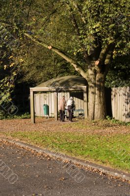 grandparents in the park