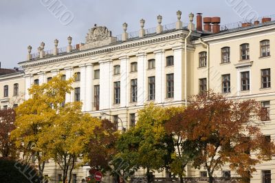 The autumn in the city