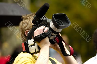 cameraman in action