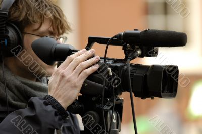 cameraman in action