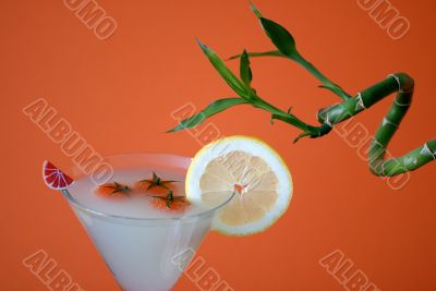 Very great cocktail with lemon