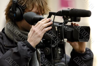 cameraman in action