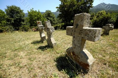 Corsica cemetery (France, Europe)