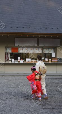 Visiting the temple