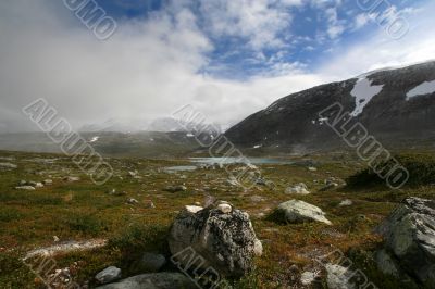 Highly in mountains of Norway