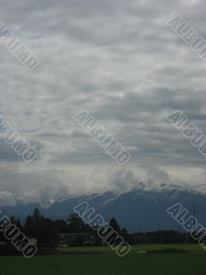 landscape with mountains