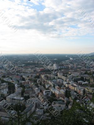 view over the city